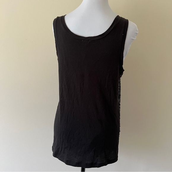 J. Crew Black Sequin Sleeveless Cami Tank Top Size M NWT - Picture 3 of 6
